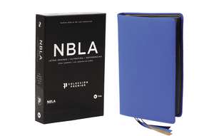 NBLA Biblia Ultrafina, Letra Grande, Colección Premier, Azul: Edición Limitada de Vida