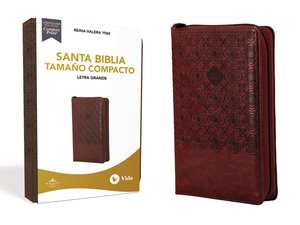 RVR60 Santa Biblia, Letra Grande, Tamaño Compacto, Leathersoft, Café, Edición Letra Roja, con Cierre de RVR 1960- Reina Valera 1960