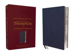 Reina Valera Revisada, Biblia de Referencia Thompson, Leathersoft, Azul añil, Palabras de Jesús en Rojo de Charles Thompson