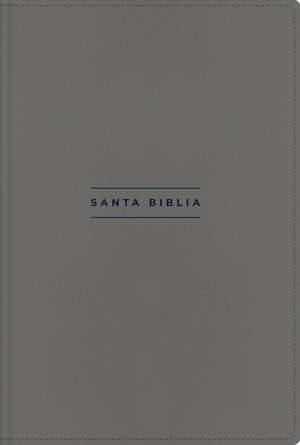 NVI, Santa Biblia, Texto revisado 2022, Una Columna con Referencias, Piel Reciclada, Palabras de Jesús en Rojo, Gris, Comfort Print de Nueva Versión Internacional