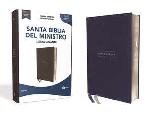 NVI, Santa Biblia del Ministro, Texto revisado 2022, Leathersoft, Azul marino, con Índice, Palabras de Jesús en Rojo de Nueva Versión Internacional