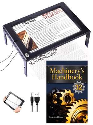 Machinery's Handbook Toolbox & Magnifier Bundle de Erik Oberg