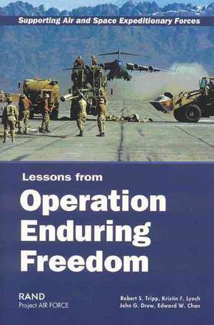 Supporting Air and Space Expeditionary Forces: Lessons from Operation Enduring Freedom de Robert S. Tripp