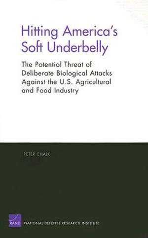 Hitting America's Soft Underbelly: The Potential Threat of Deliberate Biological Attacks Against the U.S. Agricultural and Food Industry de Peter Chalk