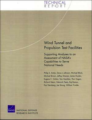 Wind Tunnel and Propulsion Test Facilities de Philip S. Anton