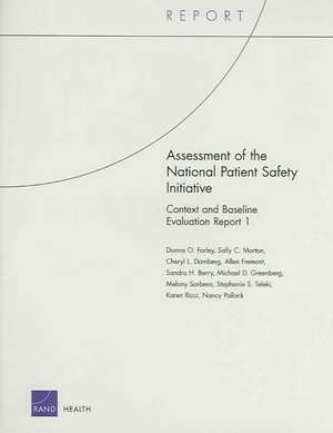 Assessment of the National Patient Safety Initiative de Donna O. Farley