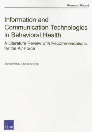 Information and Communication Technologies in Behavioral Health de Joshua Breslau