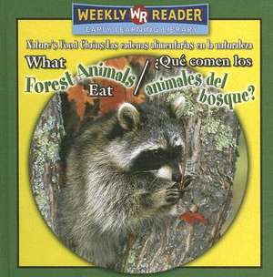 What Forest Animals Eat/Que Comen Los Animales del Bosque? de Joanne Mattern