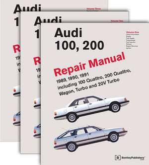 Audi 100, 200 Repair Manual--1989-1991: Including 100 Quattro, 200 Quattro, Wagon, Turbo and 20-Valve Models de Audi of America