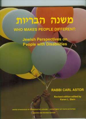 Who Makes People Different? de Rabbi Carl Astor