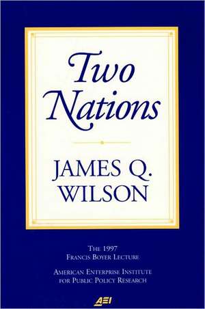 Two Nations de James Q. Wilson