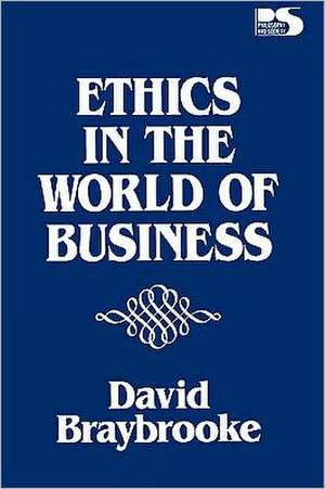 Ethics in the World of Bus de David Braybrooke