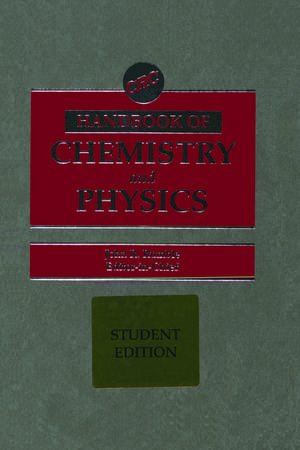 CRC Handbook of Chemistry and Physics, Student Edition de John Rumble