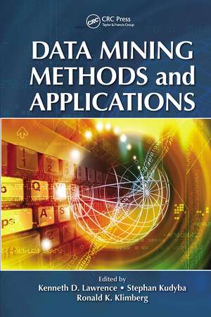 Data Mining Methods and Applications de Kenneth D. Lawrence