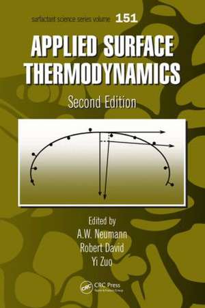 Applied Surface Thermodynamics de A.W. Neumann