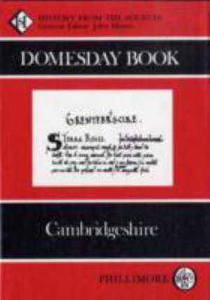 Domesday Book: Cambridgeshire de Morris Ian