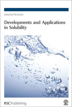 Developments and Applications in Solubility: Rsc de Royal Society of Chemistry