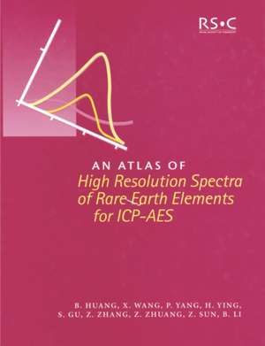 An Atlas of High Resolution Spectra of Rare Earth Elements for Icp-AES: Rsc [With CDROM] de Benli Huang