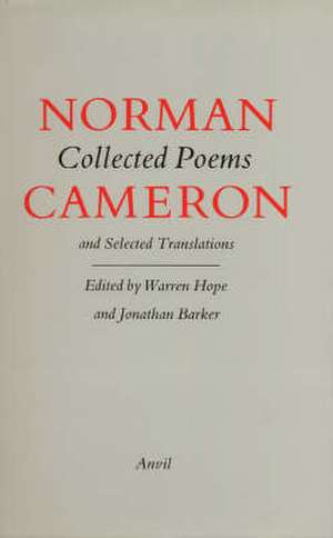 Collected Poems and Selected Translations de Norman Cameron