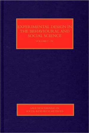 Experimental Design in the Behavioral and Social Sciences de Sandra Schneider