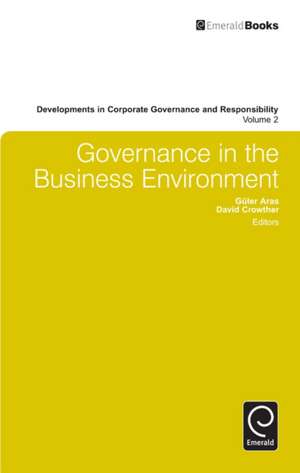 Governance in the Business Environment de Guler Aras