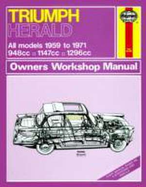 Triumph Herald Owner`s Workshop Manual de Haynes