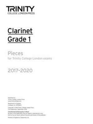 Clarinet Exam Pieces Grade 1 2017 2020 (Part Only)