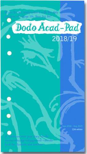 Dodo Acad-Pad 2018-2019 Filofax-compatible Personal Organise