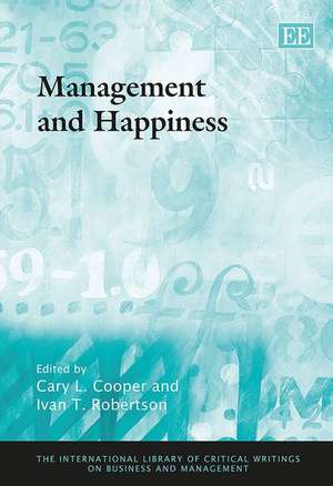 Management and Happiness de Cary Cooper