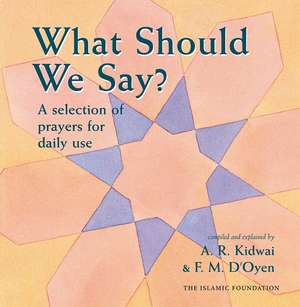 What Should We Say? de Fatima D'Oyen