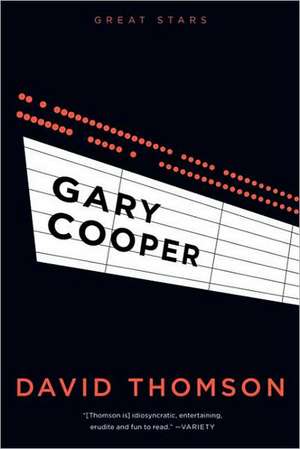 Gary Cooper de David Thomson