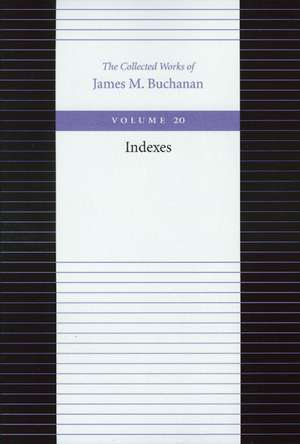 INDEXES de JAMES M BUCHANAN