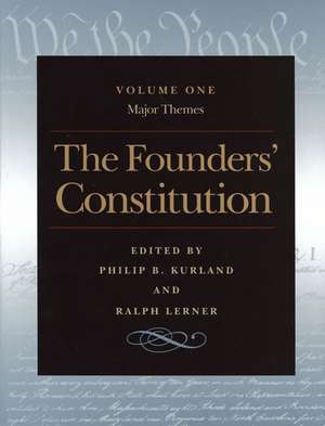 FOUNDERS' CONSTITUTION VOL 1, THE de PHILIP KURLAND