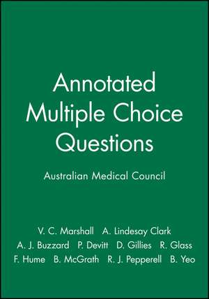 Annotated Multiple Choice Questions de VC Marshall