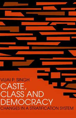 Caste, Class and Democracy de Vijai P. Singh