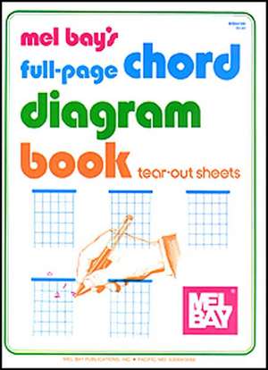 Full-Page Chord Diagram Book: For 5-String or Plectrum Banjo - G and C Tunings de Mel Bay Publications Inc