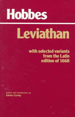 Leviathan: With selected variants from the Latin edition of 1668 de Thomas Hobbes