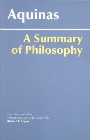 A Summary of Philosophy de Thomas Aquinas