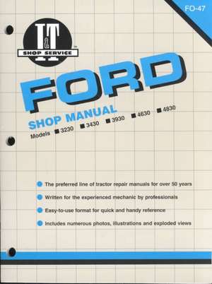 Ford Diesel Models 3230–4830 Tractor Service Repair Manual de Haynes