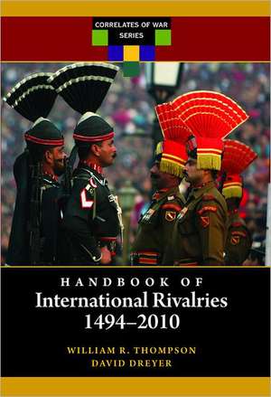 Handbook of International Rivalries de David Dreyer