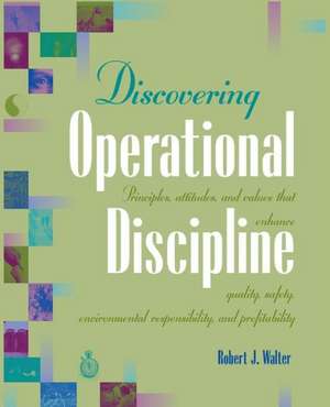 Discovering Operational Discipline: Principles, Attitudes, and Values That Enhance Quality, Safety, Environmental Responsibility, and Profitability de R. J. Walter