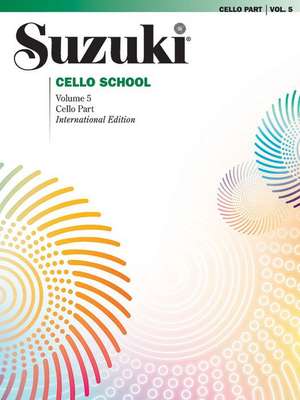 Suzuki Cello School, Vol 5: Cello Part de Alfred Music