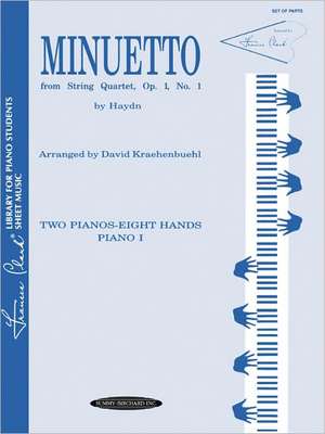 Minuetto from String Quartet, Op. 1, No. 1: Sheet de Franz Haydn