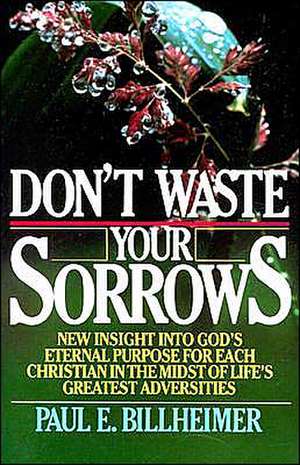 Dont Waste Your Sorrows: New Insight Into God's Eternal Purpose for Each Christian in the Midst of Life's Greatest Adversities de Paul E. Billheimer