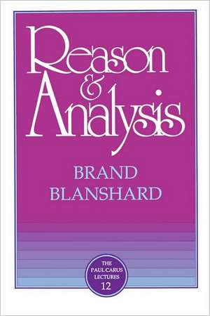 Reason & Analysis de Brand Blanshard