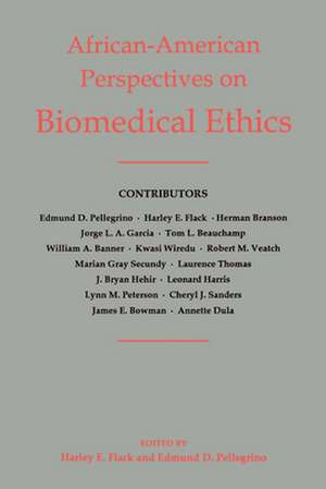 African-American Perspectives on Biomedical Ethics de Harley E. Flack