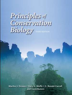 Principles of Conservation Biology de Martha J. Groom