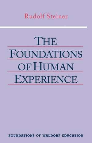 The Foundations of Human Experience: (Cw 293) de Rudolf Steiner