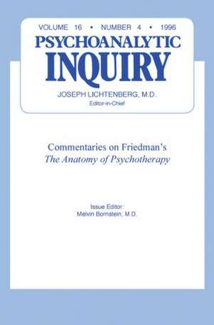 Commentaries: Psychoanalytic Inquiry, 16.4 de Melvin Bornstein