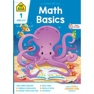 School Zone Math Basics Grade 1 Workbook de School Zone